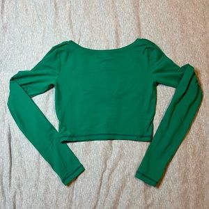 Til You Collapse Long Sleeve Crop Top - Size Small